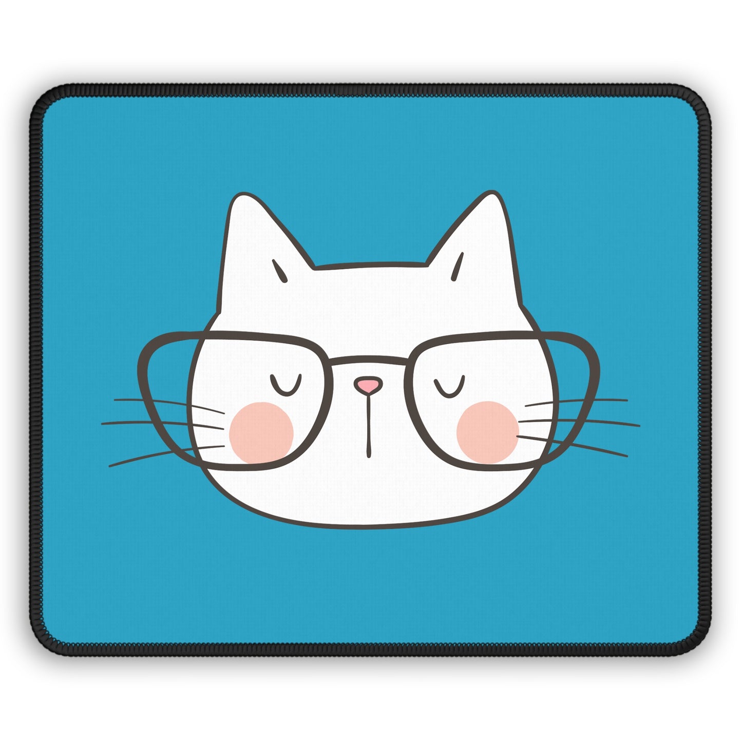 Nerdy Cat Mousepad (Turquois)