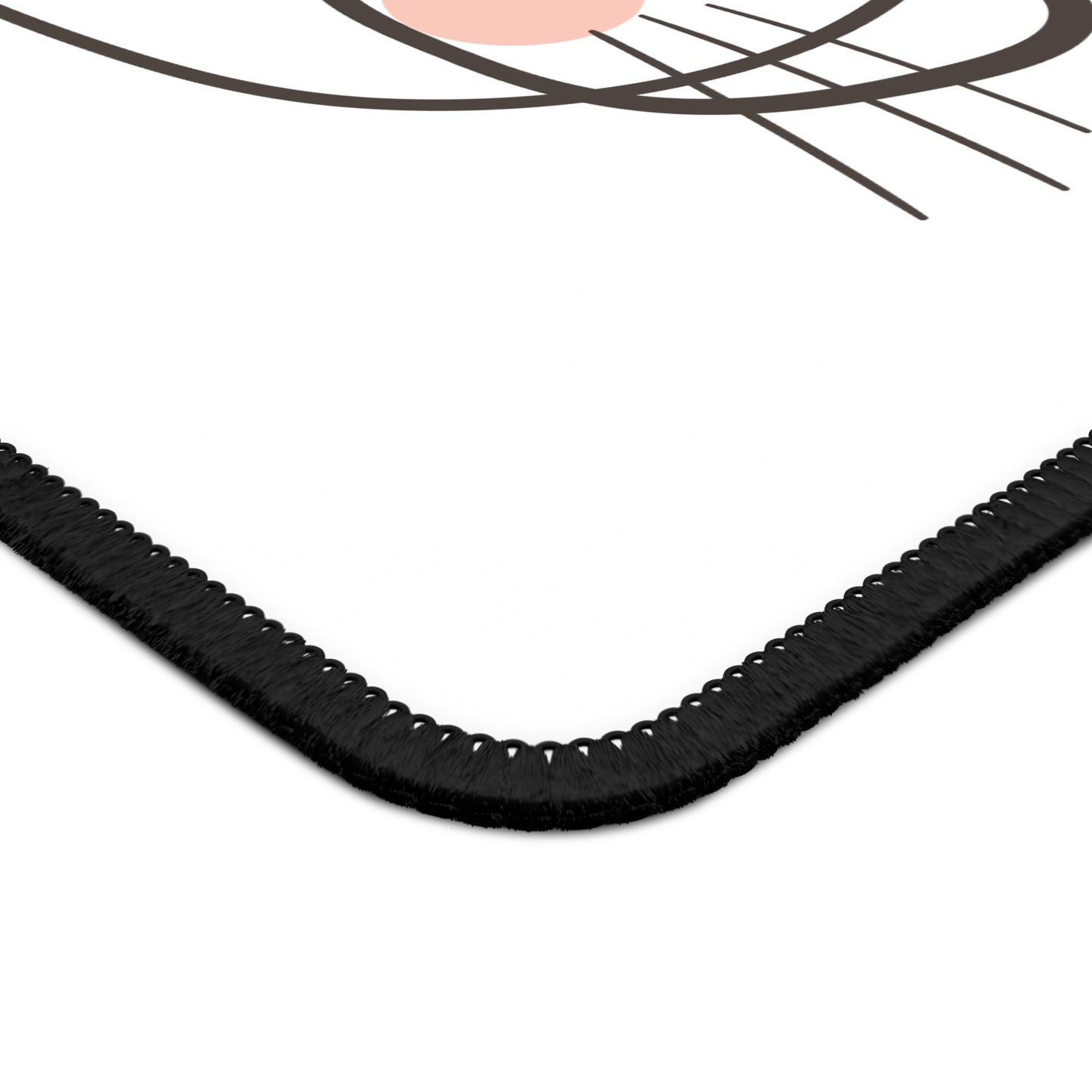 Nerdy Cat Mousepad (white)