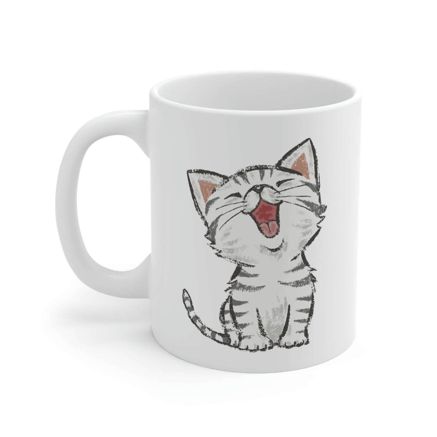 Laughing Kitten Mug