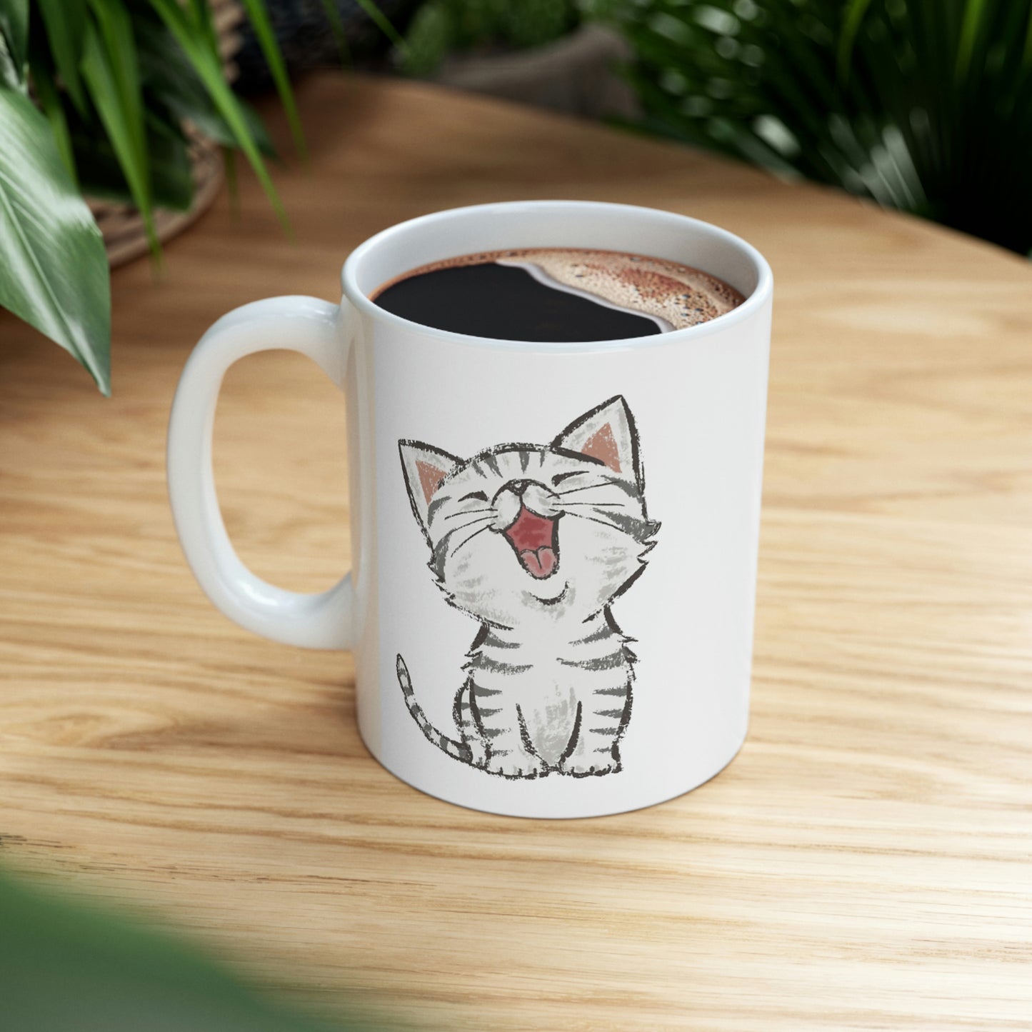 Laughing Kitten Mug