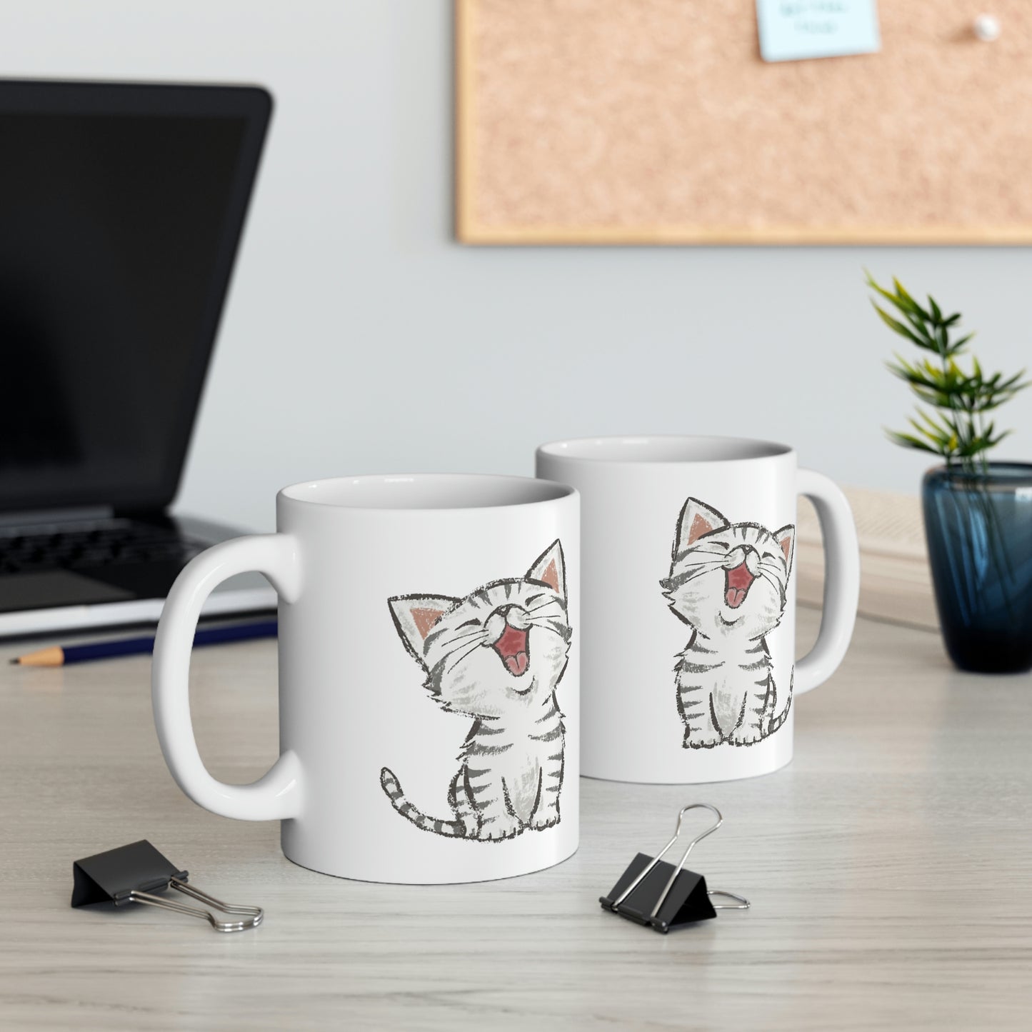 Laughing Kitten Mug
