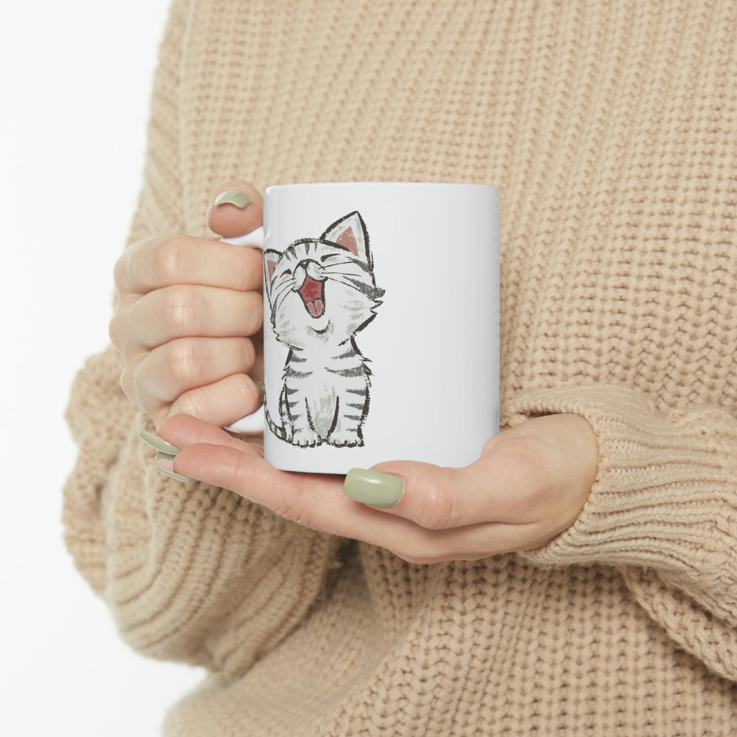 Laughing Kitten Mug