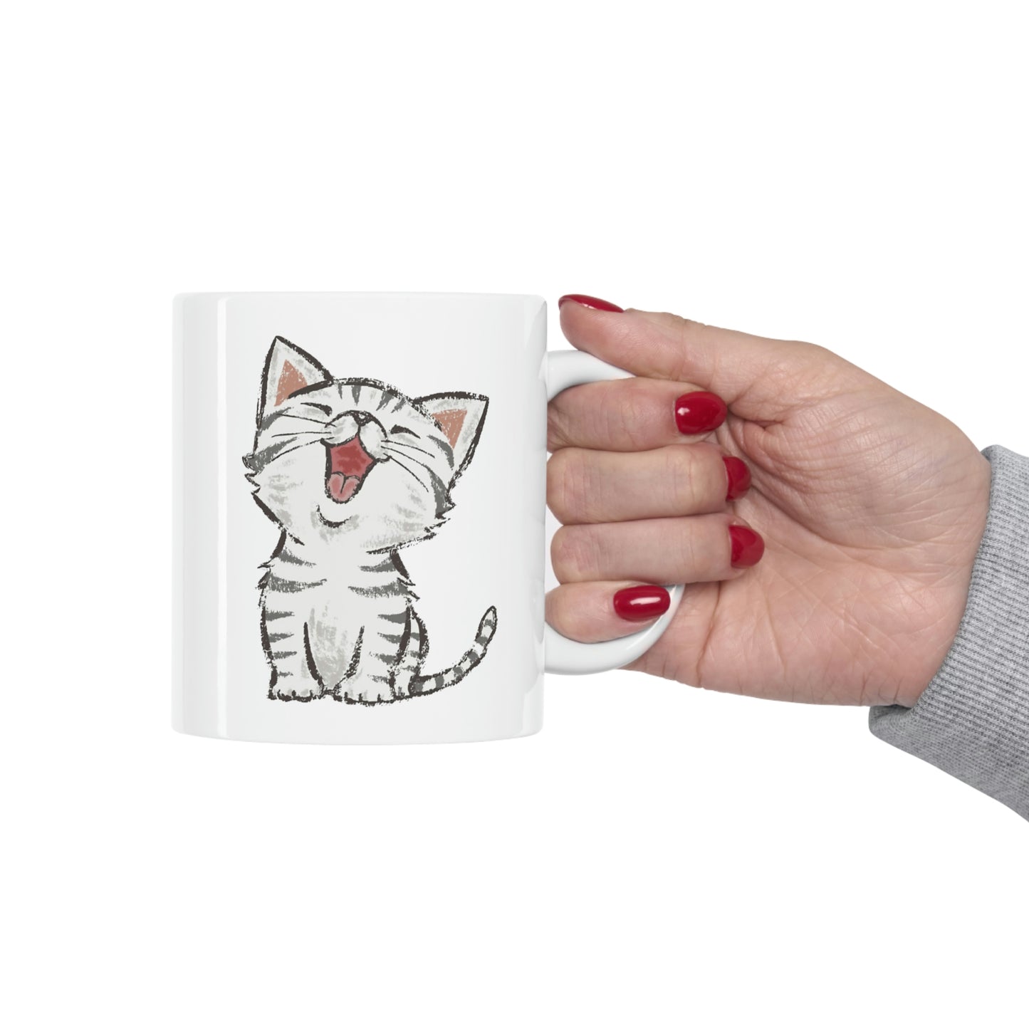 Laughing Kitten Mug