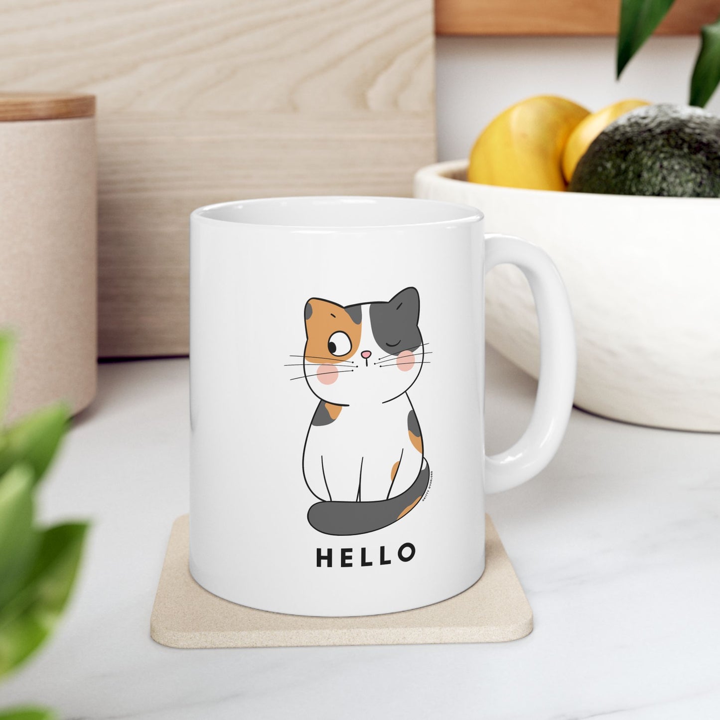 Hello Calico Mug