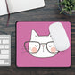 Nerdy Cat Mousepad (Pink)