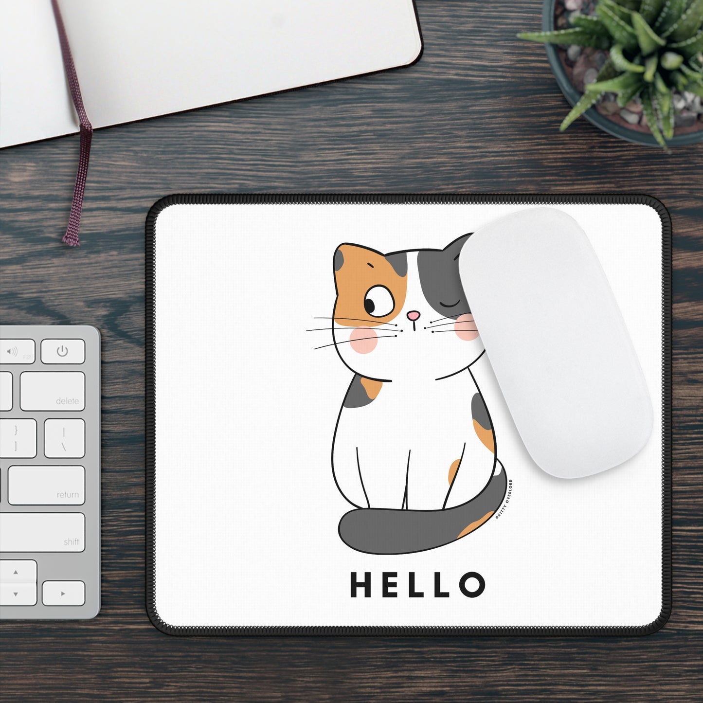Hello Calico Mousepad
