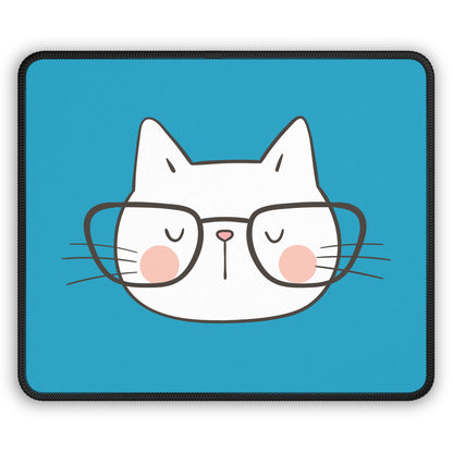 Nerdy Cat Mousepad (Turquois)