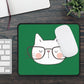 Nerdy Cat Mousepad (Green)