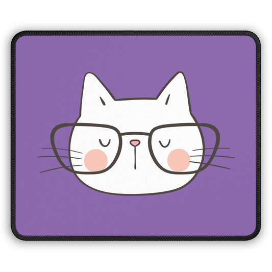 Nerdy Cat Mousepad (Purple)