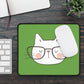 Nerdy Cat Mousepad (Lime)