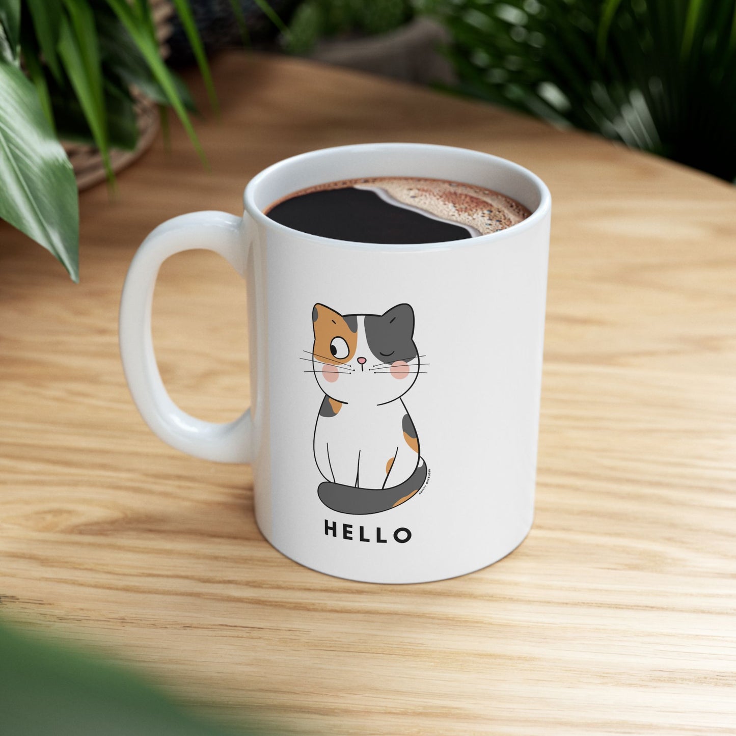 Hello Calico Mug