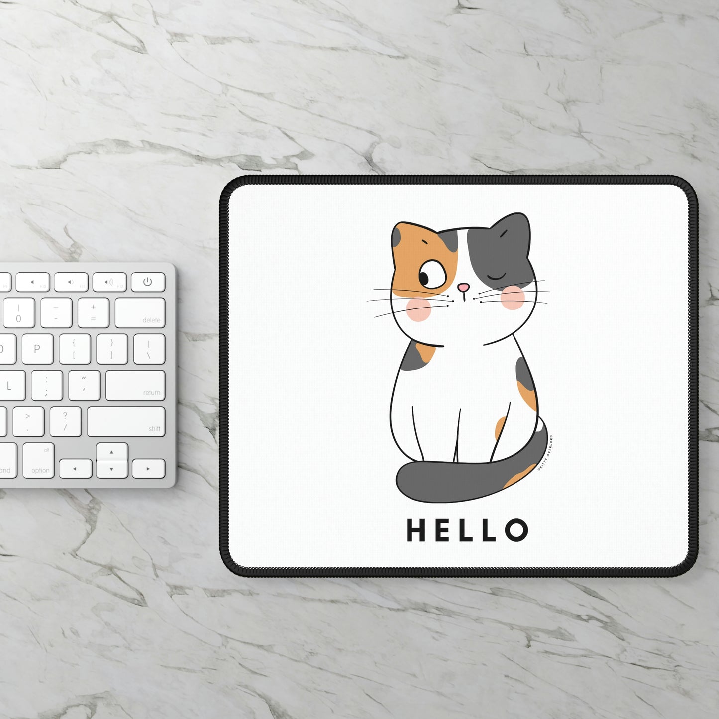 Hello Calico Mousepad