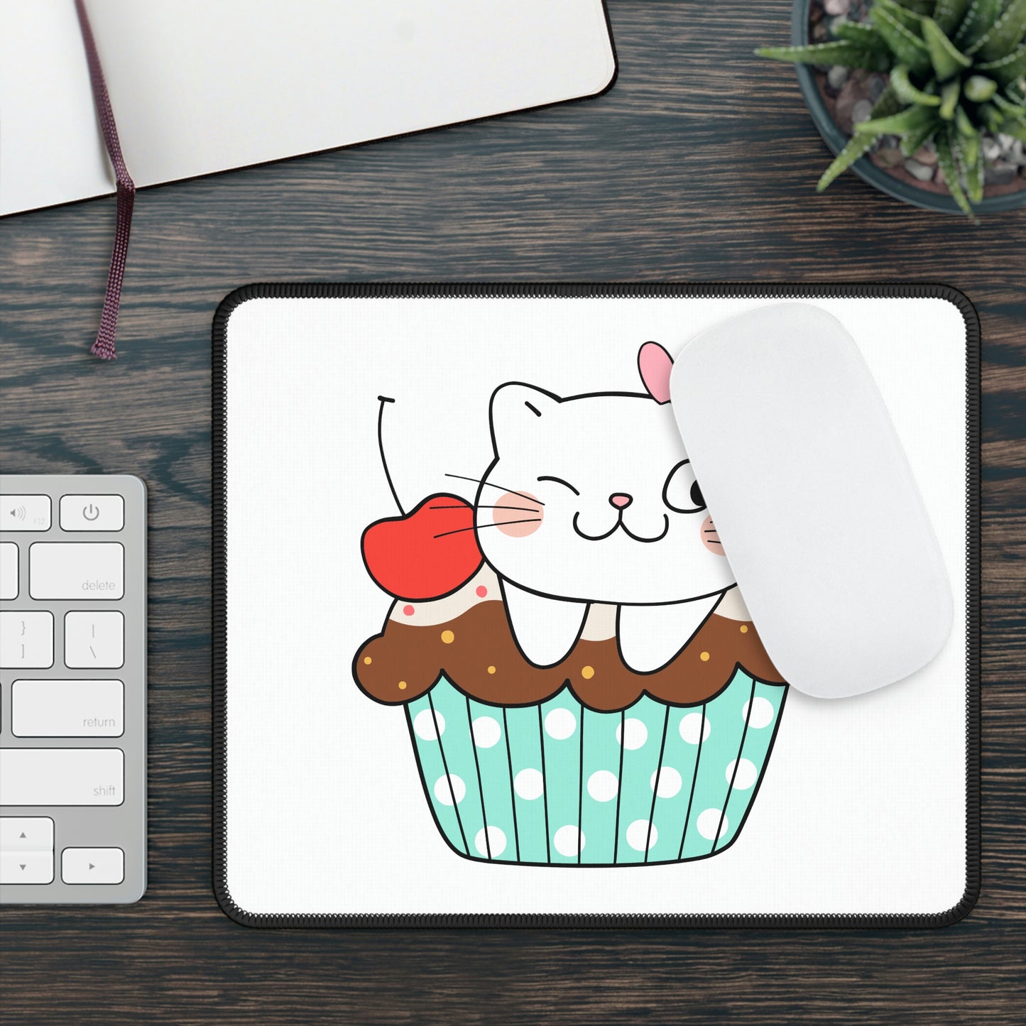 Cupcake Kitty Mousepad